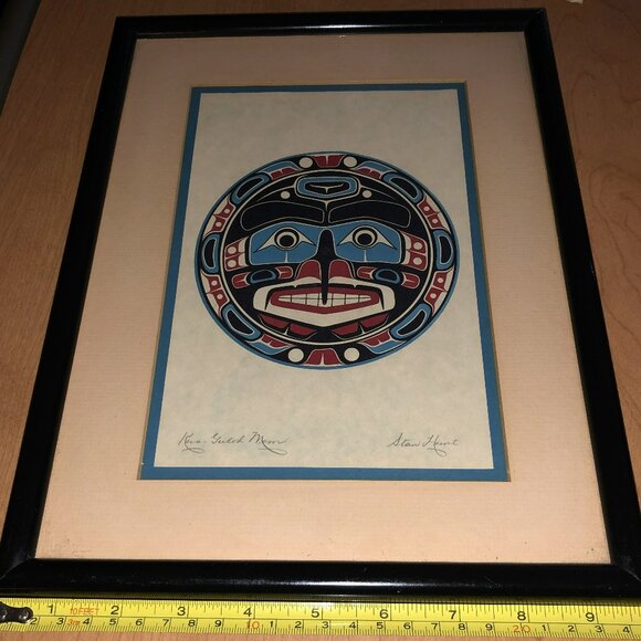 'MOON'  PRINT BY ARTIST STAN HUNT - Picture 1 of 9